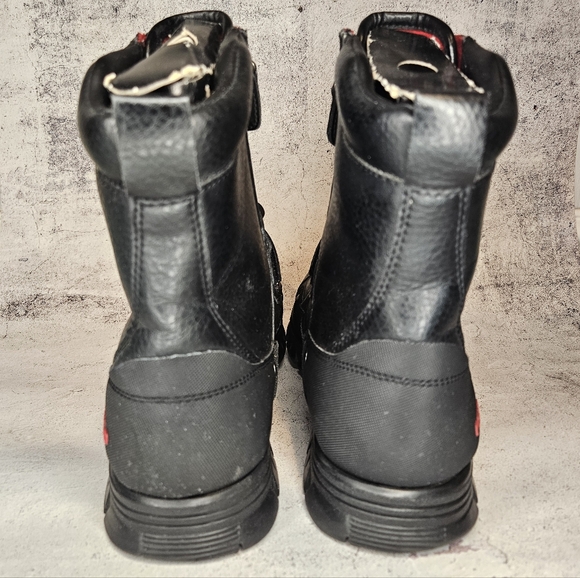 Polo Ralph Lauren Black Leather Darrance II Zip-Up Boots / Mens Size 10.5 - Picture 9 of 13